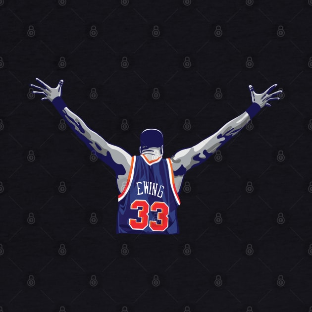 Patrick Ewing Raised Hands. by qiangdade